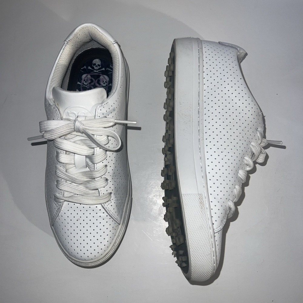 Women's Golf Shoe Size 6.5 GFORE White Perforated Leather Good Condition
